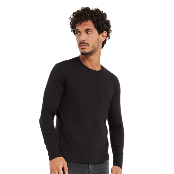 Solid Round Neck Knitted Regular Fit T-shirt