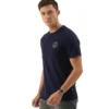 Men Navy Blue Printed Detailed Pure Cotton T-shirt