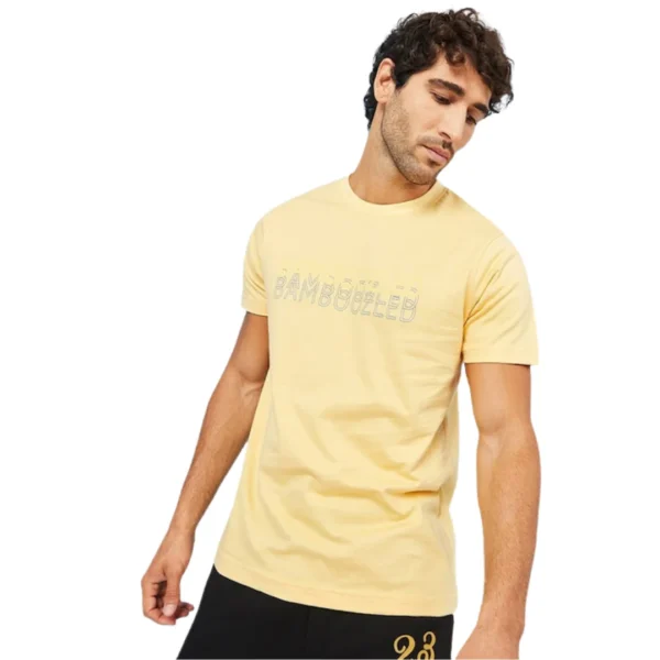 Men Bamboozled Slogan Print Cotton T-Shirt